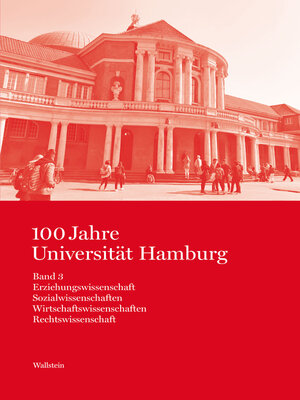 cover image of 100 Jahre Universität Hamburg